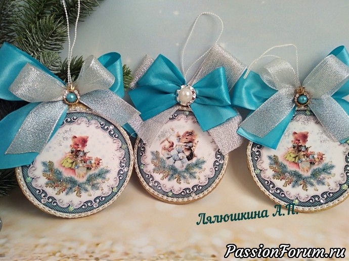 Мышиный хоровод - новогодние подвесы.