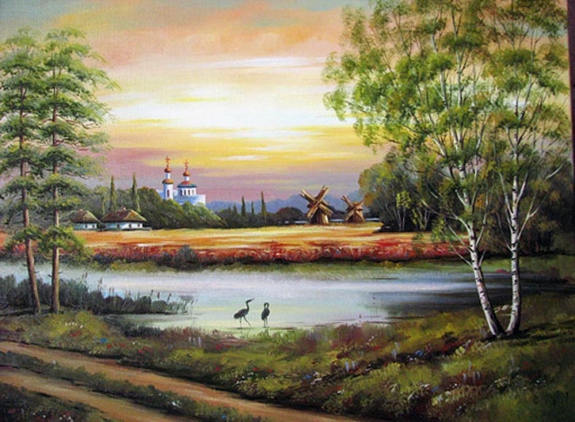 Рисунки на бересте Сергея Сурина