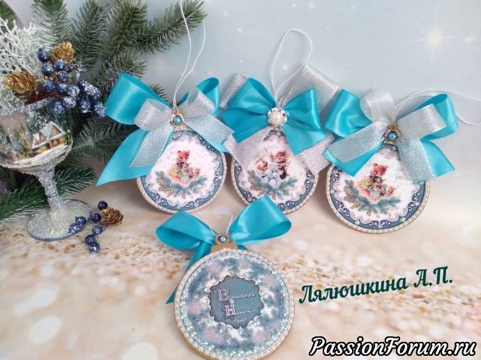 Мышиный хоровод - новогодние подвесы.