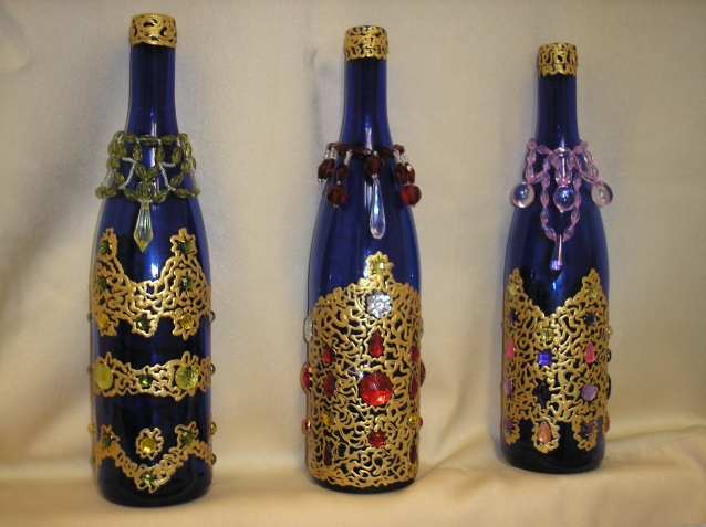 Декорированные бутылки