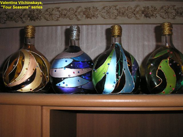 Декорированные бутылки