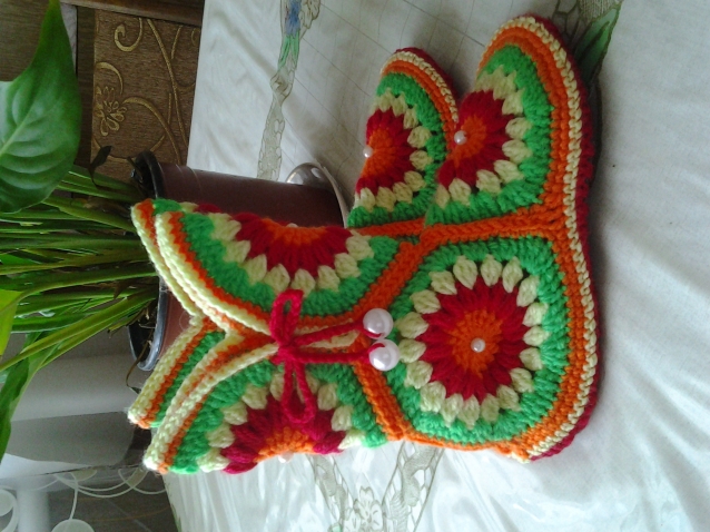 домашние сапожки из мотивов