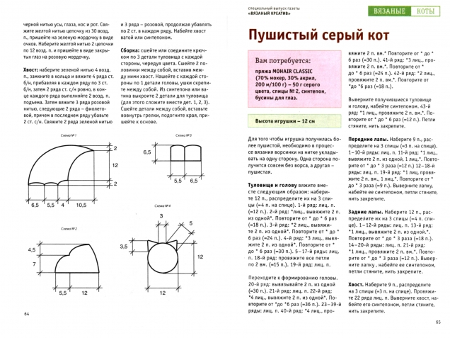 Вязаные коты