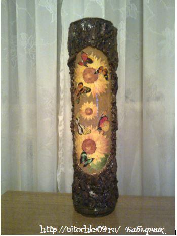 Мои поделочки (домики-бутылочки, напольные вазы и пр.)