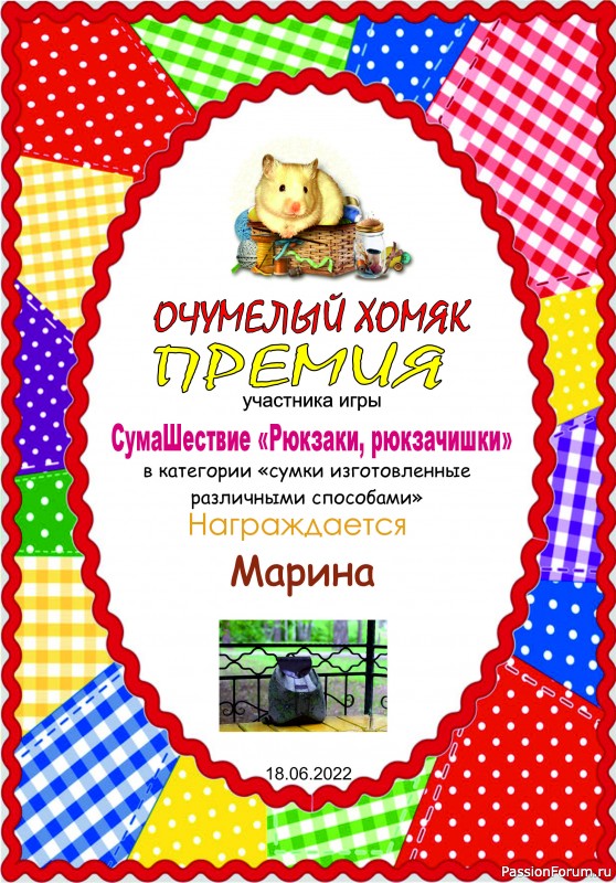 &quot;СумаШествие&quot;. Тема: &quot;Рюкзаки, рюкзачишки&quot;. Итоги!