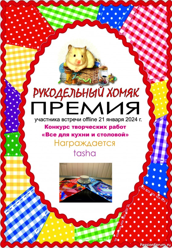 Конкурс среди участников встречи on-line 21.01.2024.&quot;Все для кухни и столовой&quot;. ИТОГИ!