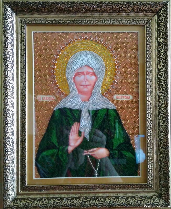 Вышивка икон бисером