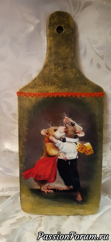 Новогодняя мышкомания в моих работах...Декупаж и не только...