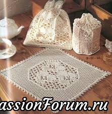 Идеи использования вязаных салфеток из интернета.