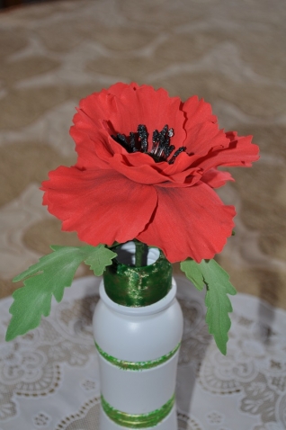 Букетики из фома.