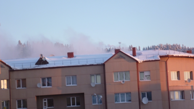 Покажу Вам то, что я увидела сегодня за окном