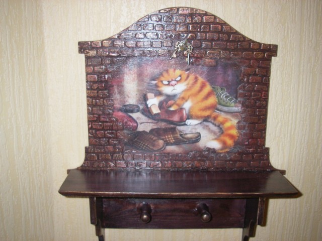Ключница "Сердитый кот"