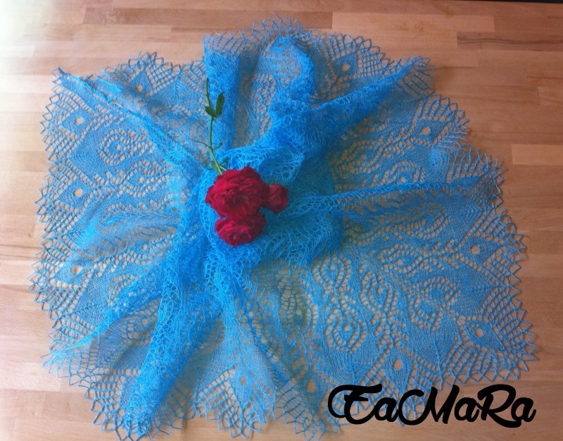 Peacock Feathers Schal или шаль &quot;Павлиньи перья&quot;