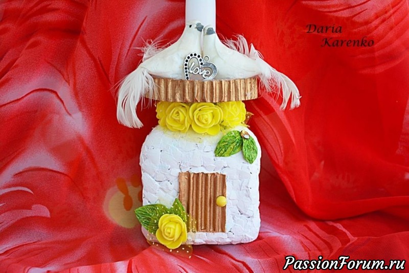 DIY Ваза - подсвечник из пластиковой бутылки. Мастер класс