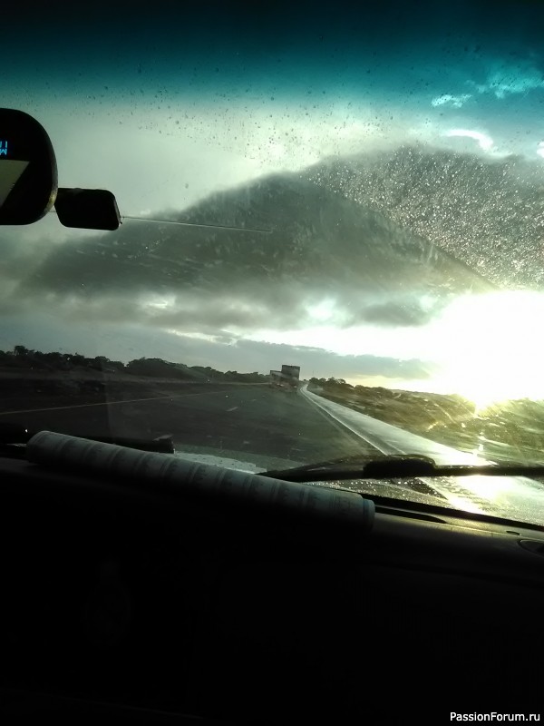 Cross tornado in Oklahoma