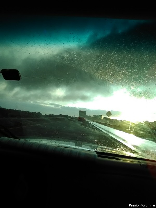 Cross tornado in Oklahoma