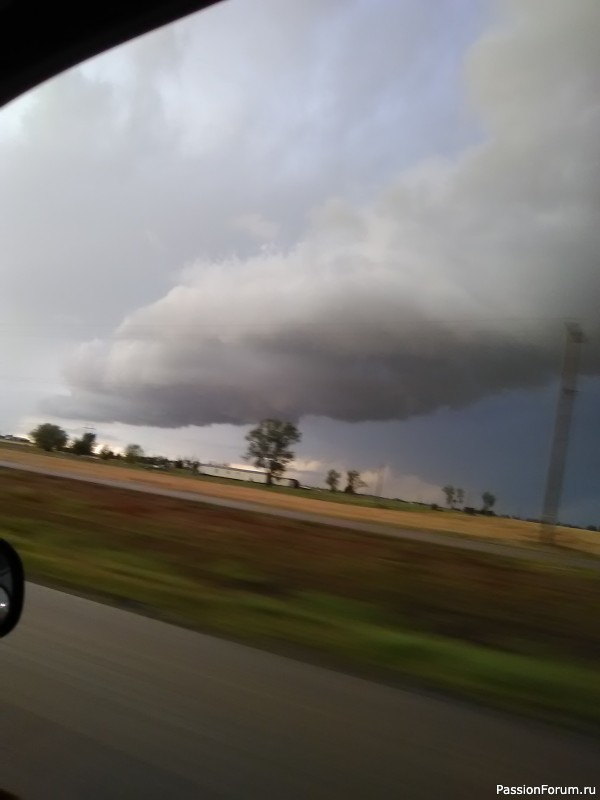 Cross tornado in Oklahoma