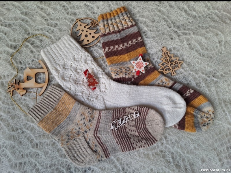 Носочки из секционной пряжи