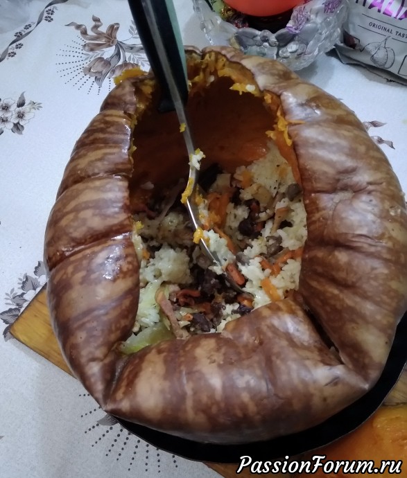 Как мы готовили Тыкву фаршированную.