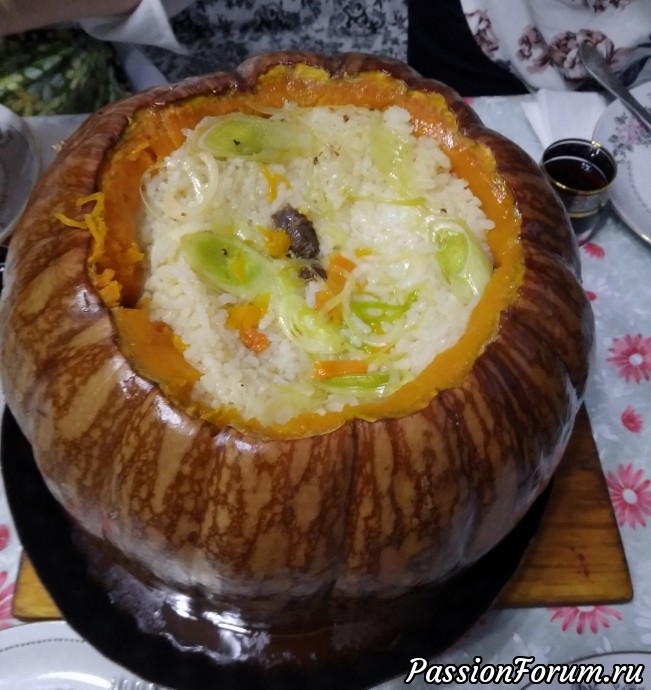 Как мы готовили Тыкву фаршированную.