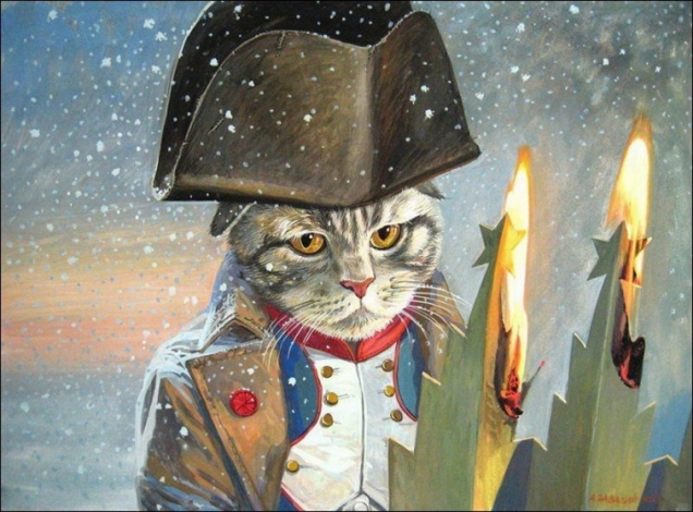 Необычные коты, от Александра Завалий.