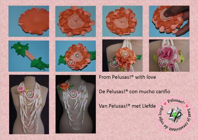 MK foamiran Flower pin