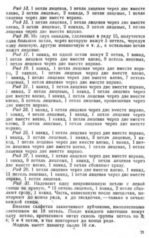 вязаные ажурные салфетки