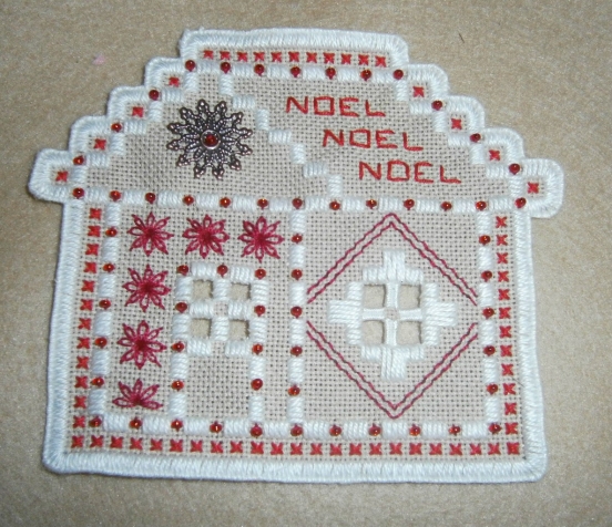 Новогодние домики! Хардангер, этап четвертый