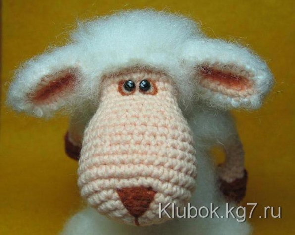 Овечка Долли крючком (из инета)