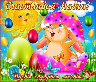 Дорогие друзья, поздравляю вас с праздником Светлой Пасхи!