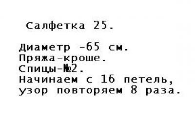 Кружевные салфетки спицами - 2
