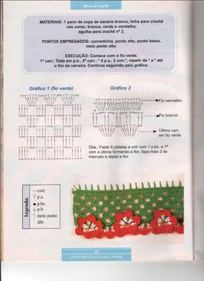 Кайма крючком-2. Схемы.