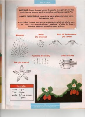 Кайма крючком-3. Схемы.