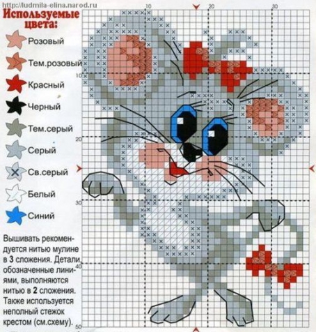 еще схемы вышивки крестиком