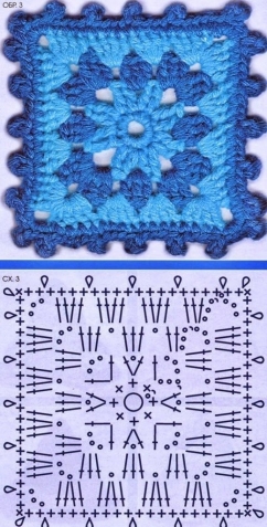 СТАРИННЫЕ КВАДРАТНЫЕ УЗОРЫ (крючок).