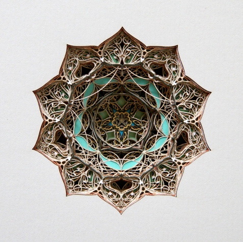 Витражи из картона.