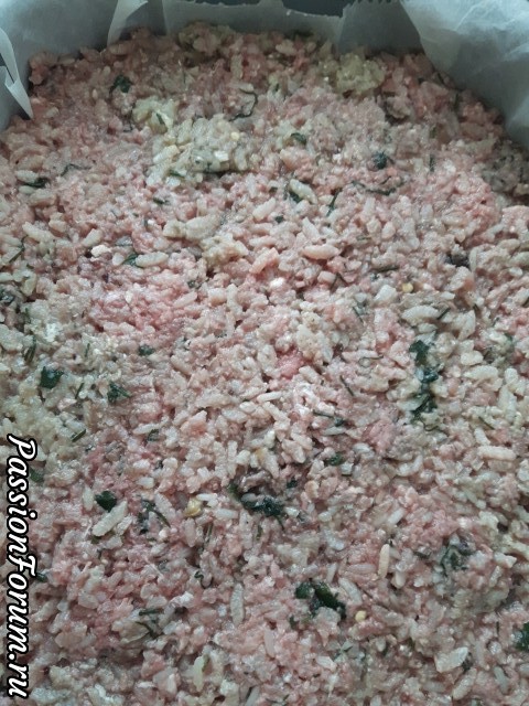 Фарш, запечённый под сыром