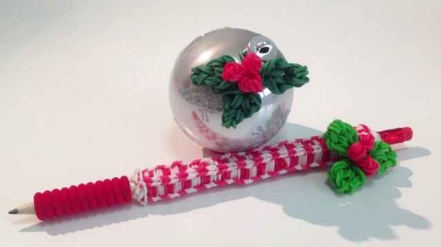 ВЕТКА ПОЦЕЛУЕВ из резиночек Rainbow Loom