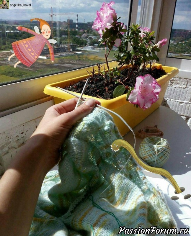 Снуд Перья 2 Часть. Учимся вязать ровно и быстро.