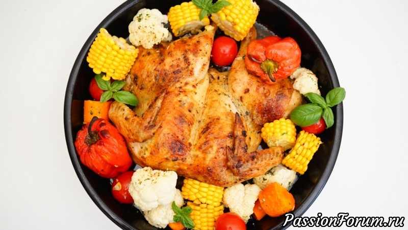 Сочная курочка с ароматным маслом