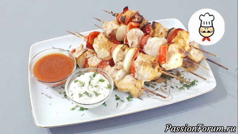 Самый сочный шашлык из курицы