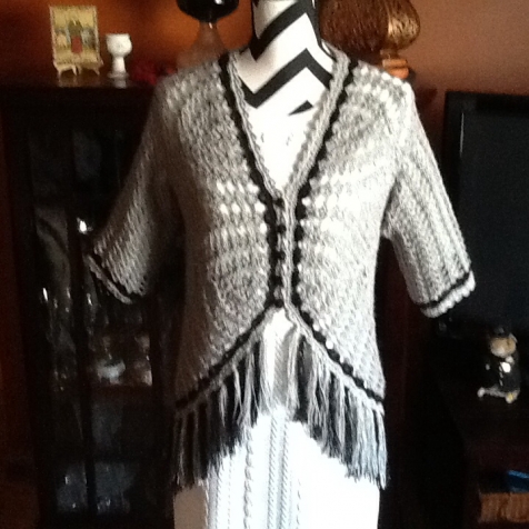 Кофточка -туника крючком из журнала &quot;Crochet so fine&quot;