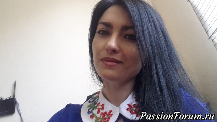Вышитый накладной воротничок