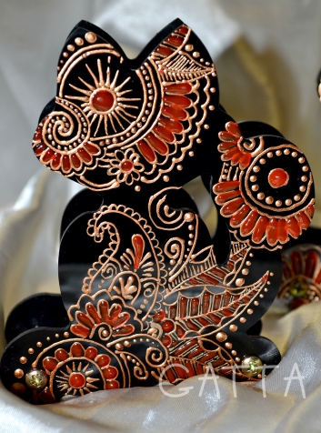 Кошки в стиле &quot;мехенди&quot;.