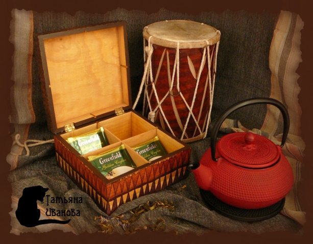 Чайная шкатулка " Африка".
