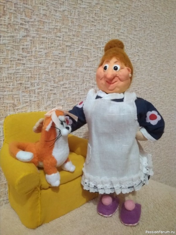 Фрекен Бок (кукла в смешанной технике)