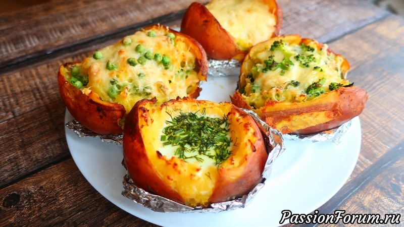 Крошка картошка в духовке 4 начинки