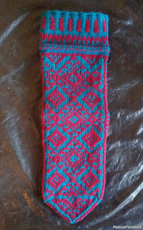 Жаккардовые носки - мои схемы
