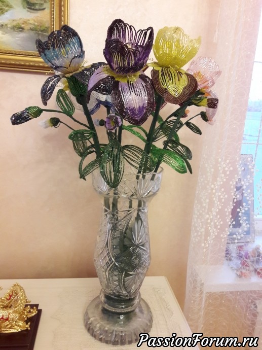 Мои ирисы из бисера