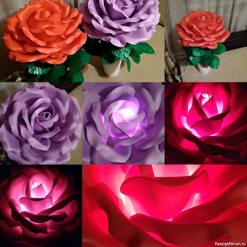 Цветы из изолона